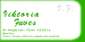 viktoria fuves business card