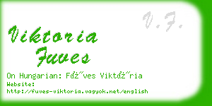 viktoria fuves business card